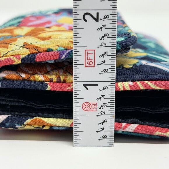 Vera Bradley RFID Riley Compact Wallet Happy Blooms Floral Discontinued Print - Picture 16 of 16